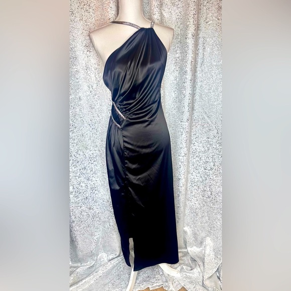 NWT One of its kind black satin dress - Picture 1 of 5